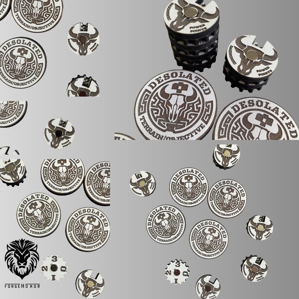 Helsmiths of Hashut Desolation Tokens and Daemonic Power counters