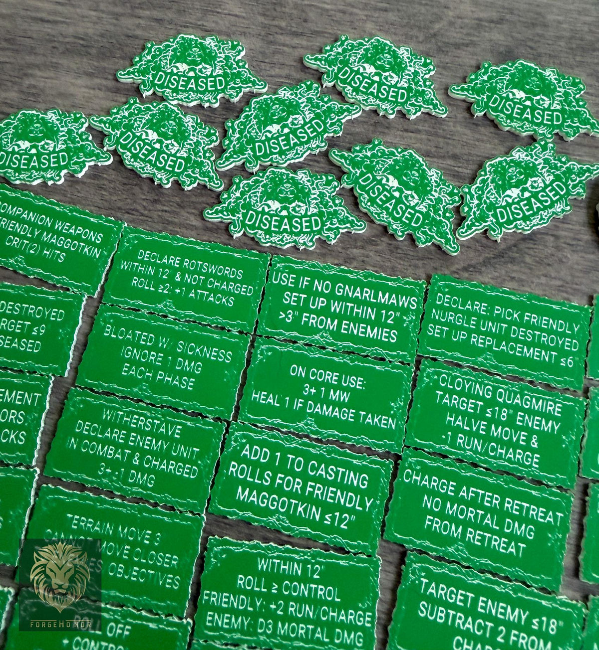 Maggotkin of Nurgle Army Reminder Tokens | 106 Piece AOS 4E Gaming Set