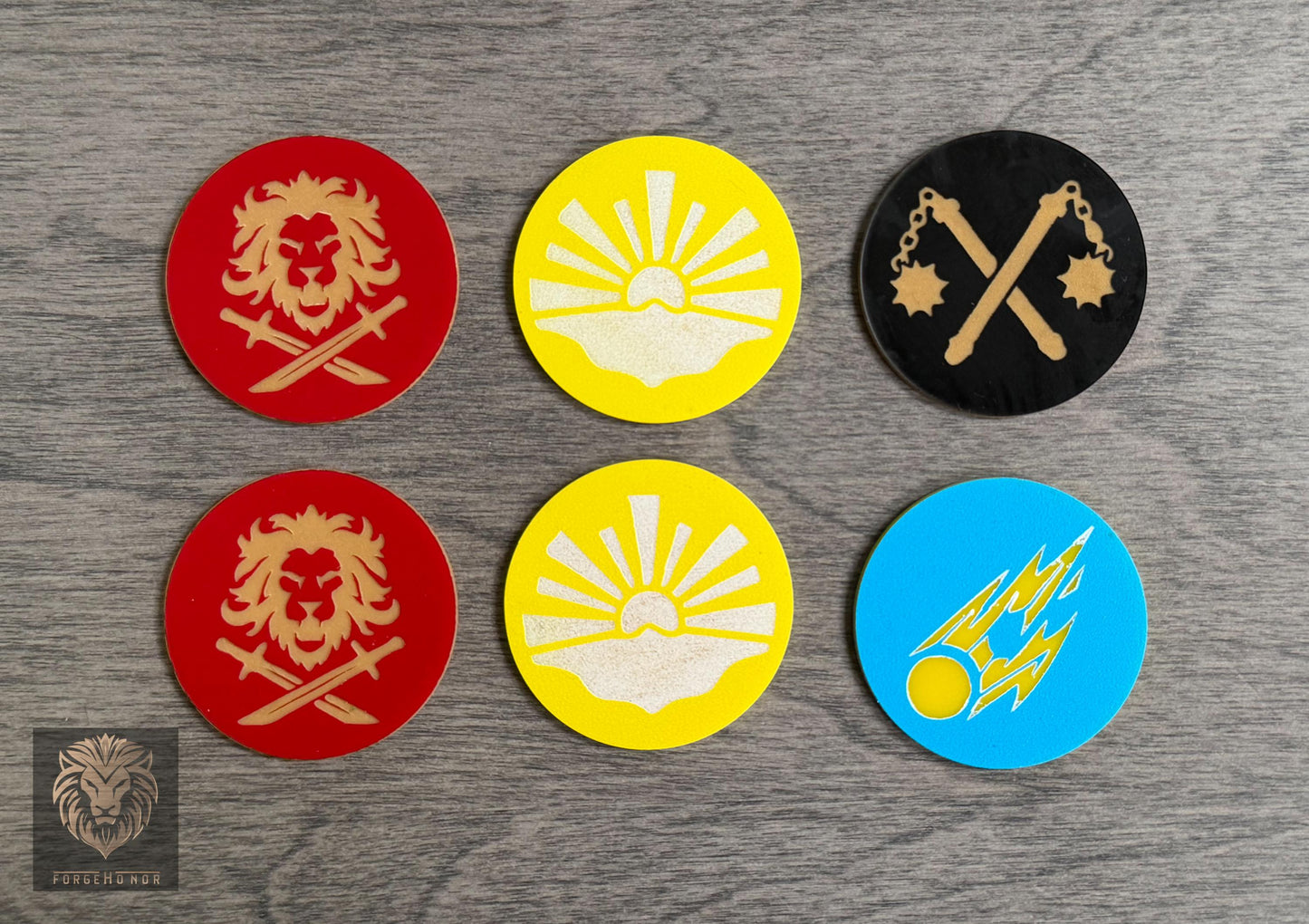 Age of Sigmar Objective Markers | GHB 2026-27 Layered 40mm Tournament Tokens Set