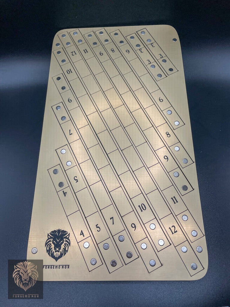 Laser-Cut Tabletop Wargaming Measuring Gauges – 14 pc Tabletop Gaming & Miniature Wargaming Tool | Age of Sigmar and Warhammer 40K Accessory