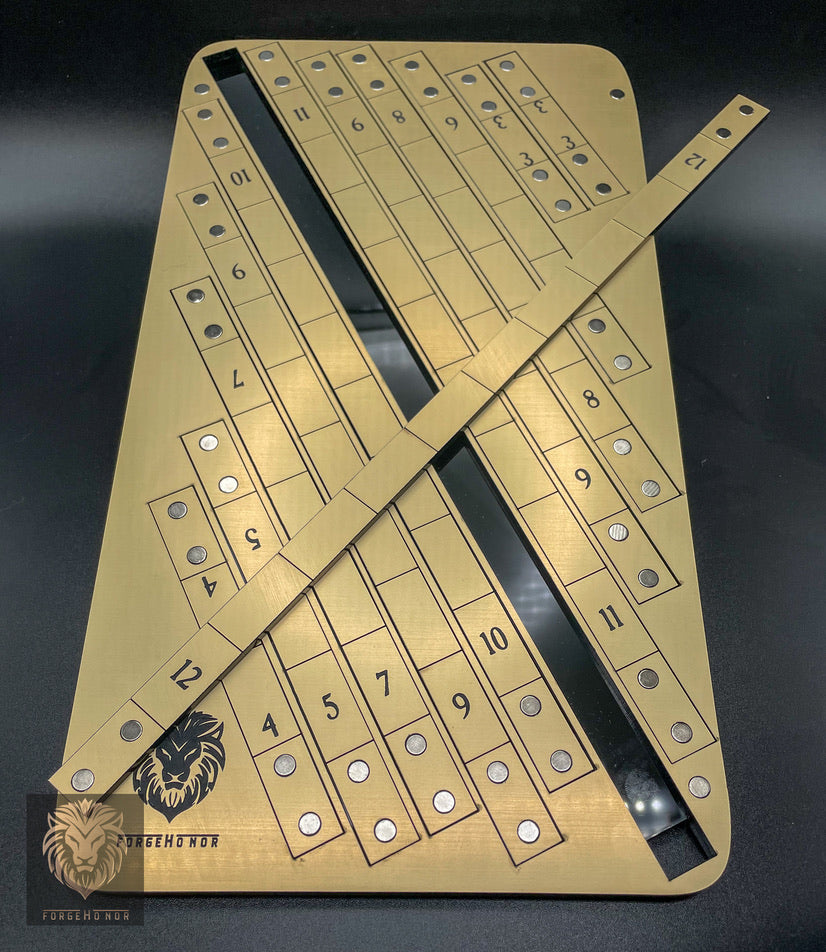 Laser-Cut Tabletop Wargaming Measuring Gauges – 14 pc Tabletop Gaming & Miniature Wargaming Tool | Age of Sigmar and Warhammer 40K Accessory