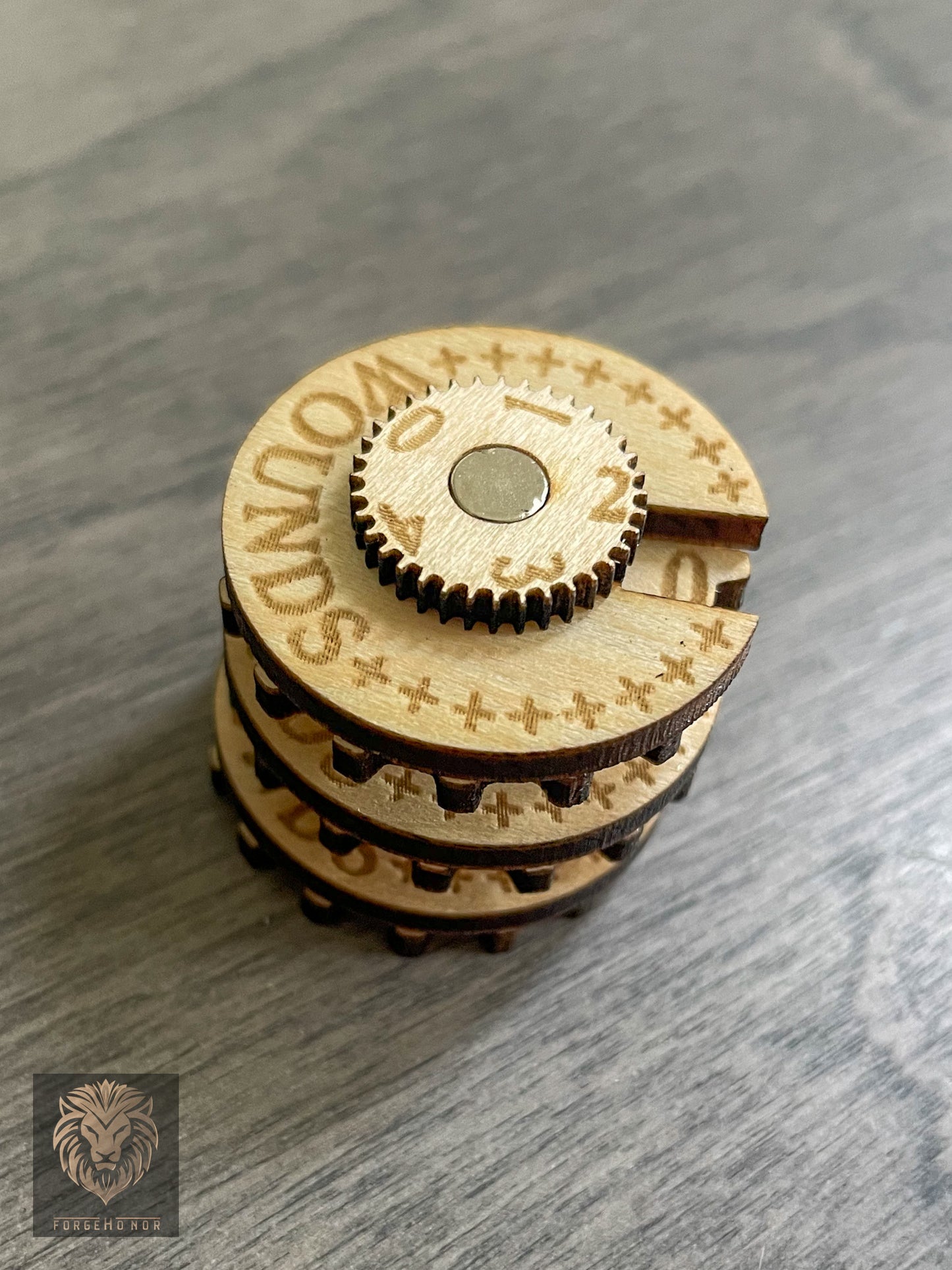 Wooden Wargaming Counters | Tabletop Gaming Accessories – 5 x 0-49 Magnetized Dials for Warhammer 40K, Age of Sigmar & Miniature Wargaming