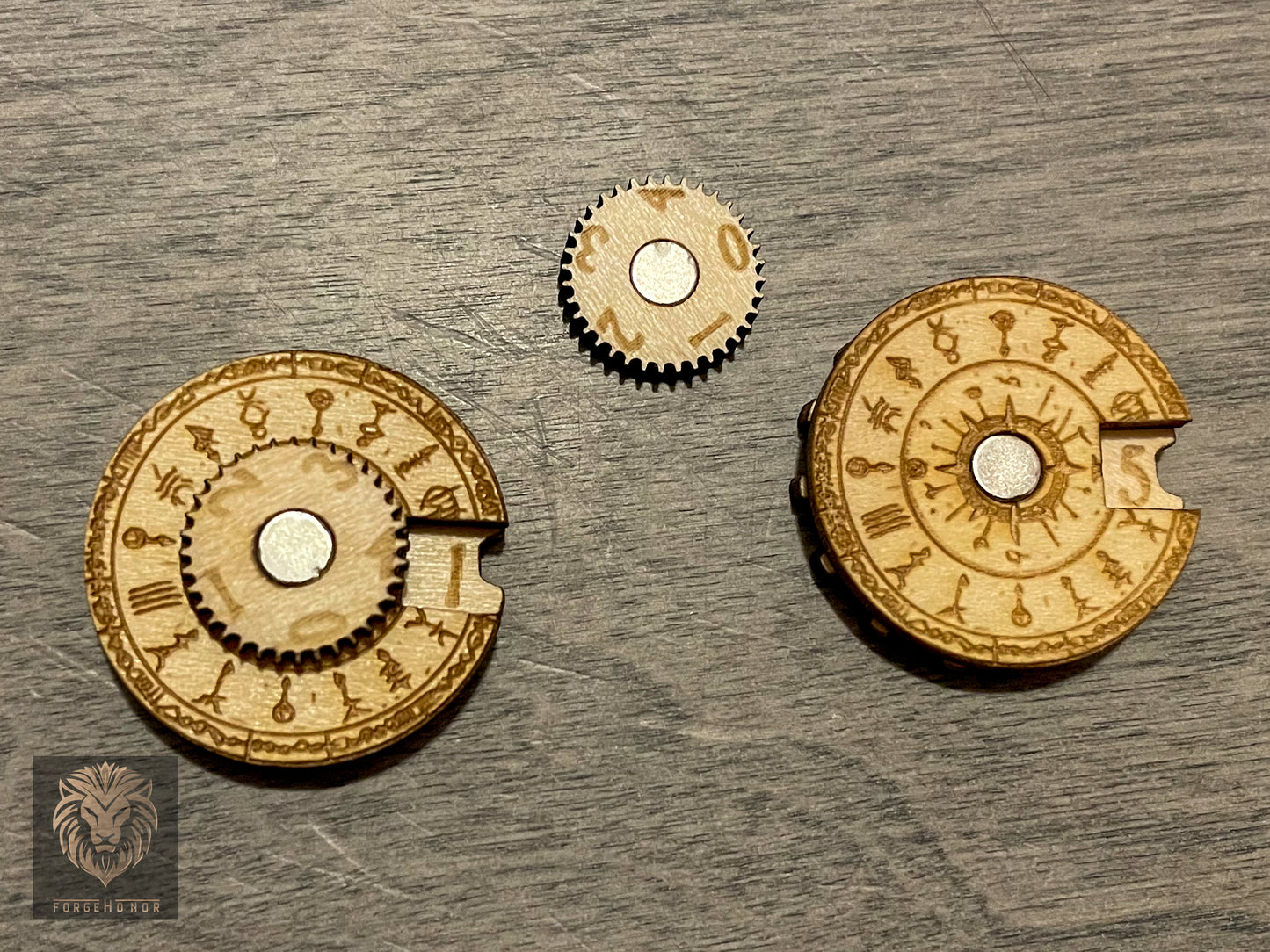 Wooden Wargaming Counters | Tabletop Gaming Accessories – 5 x 0-49 Magnetized Dials for Warhammer 40K, Age of Sigmar & Miniature Wargaming