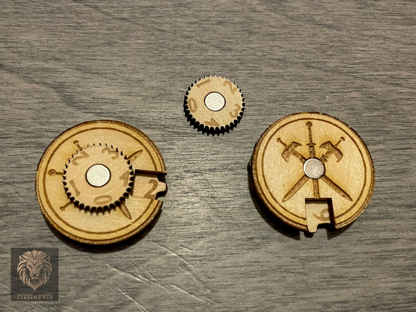 Wooden Wargaming Counters | Tabletop Gaming Accessories – 5 x 0-49 Magnetized Dials for Warhammer 40K, Age of Sigmar & Miniature Wargaming