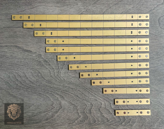 Miniature Wargaming Tabletop Measurement Tool – 14-Piece Modular Magnetic Gauge Set for Warhammer, AoS & 40K