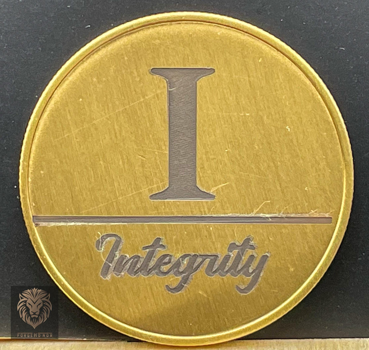ForgeHonor Custom Brass Coin – 32mm Fantasy Collectible