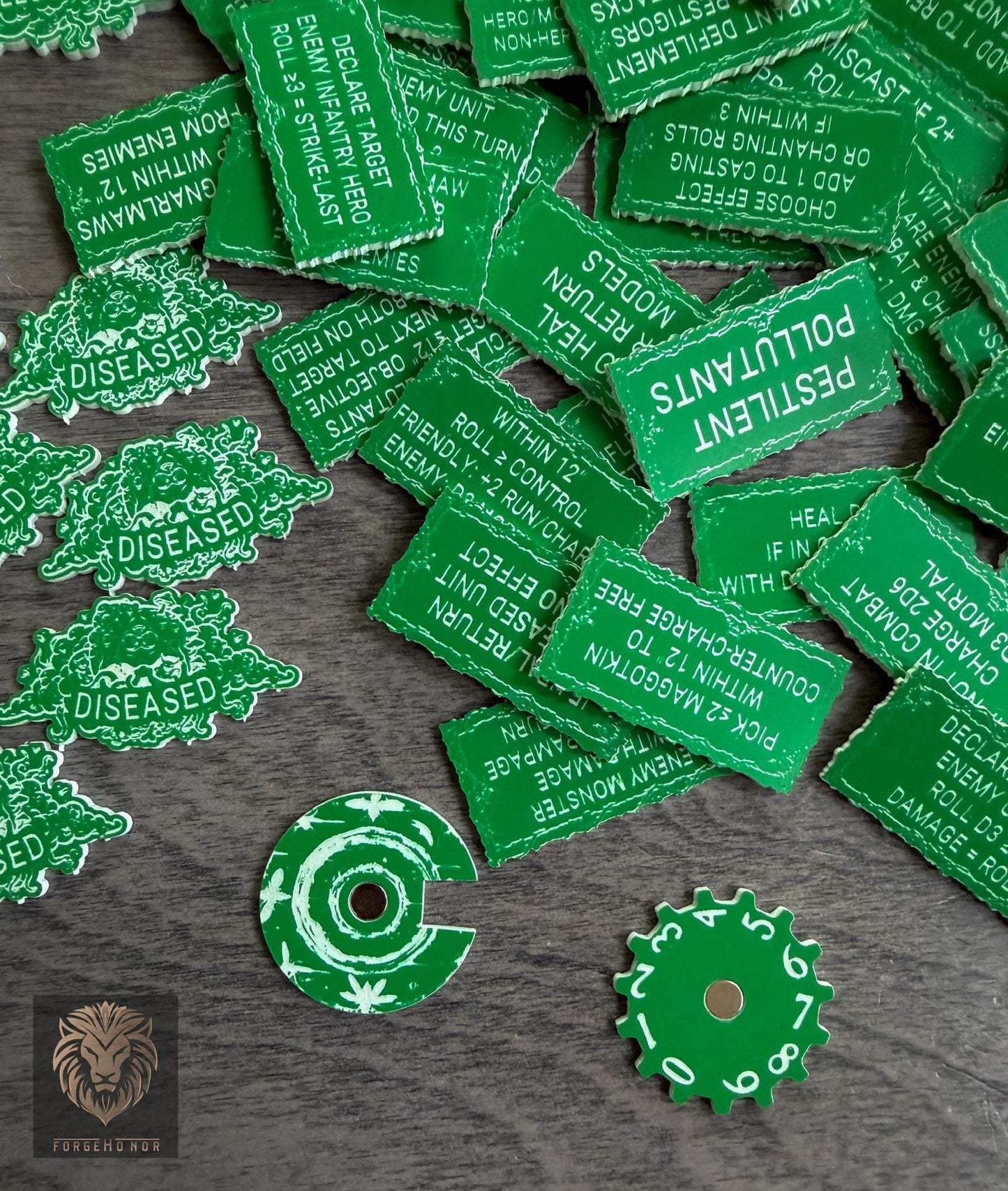 Maggotkin of Nurgle 106 piece Age of Sigmar army reminder token set - product photo 6