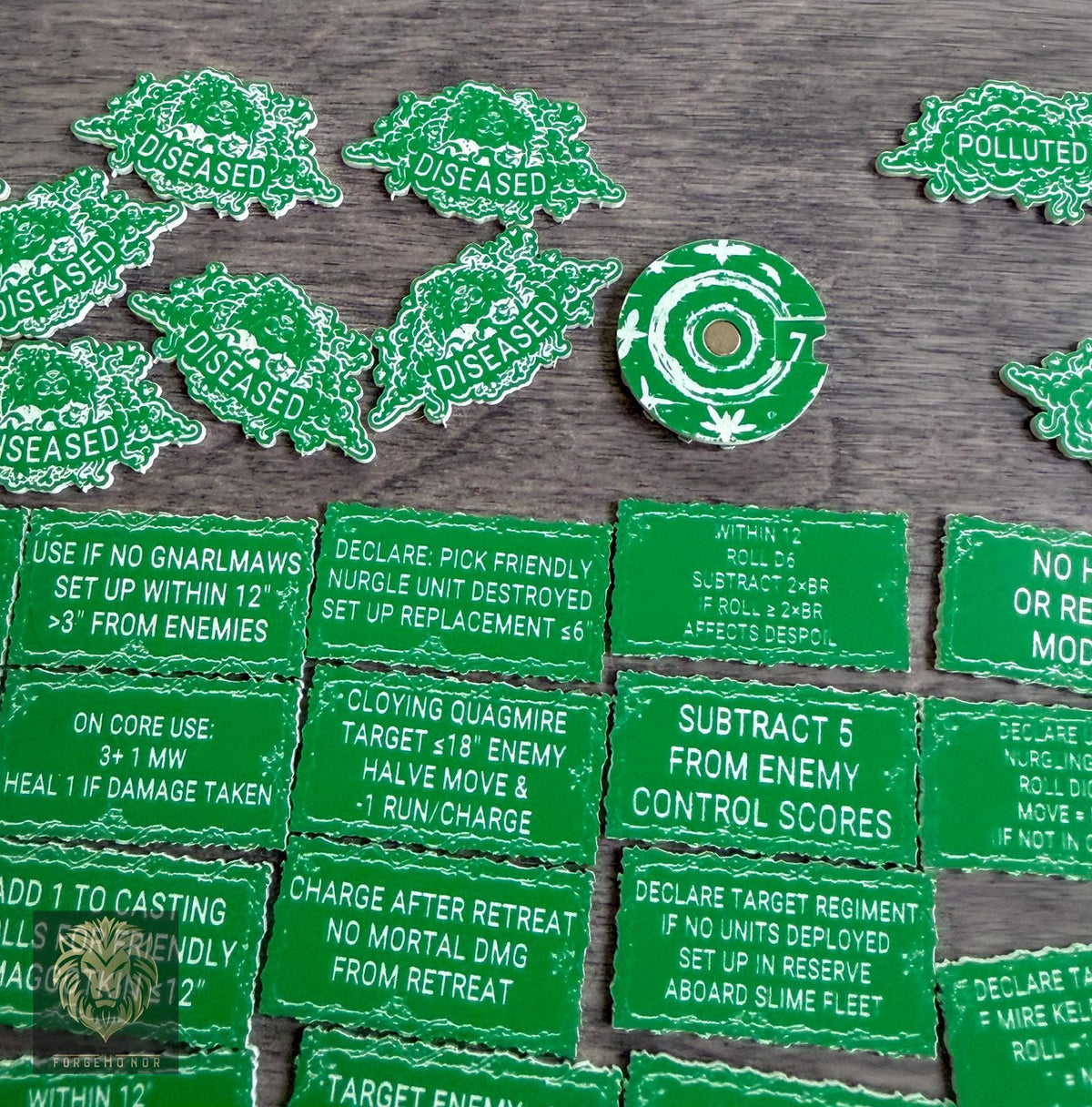 Maggotkin of Nurgle Army Reminder Tokens | 106 Piece AOS 4E Gaming Set