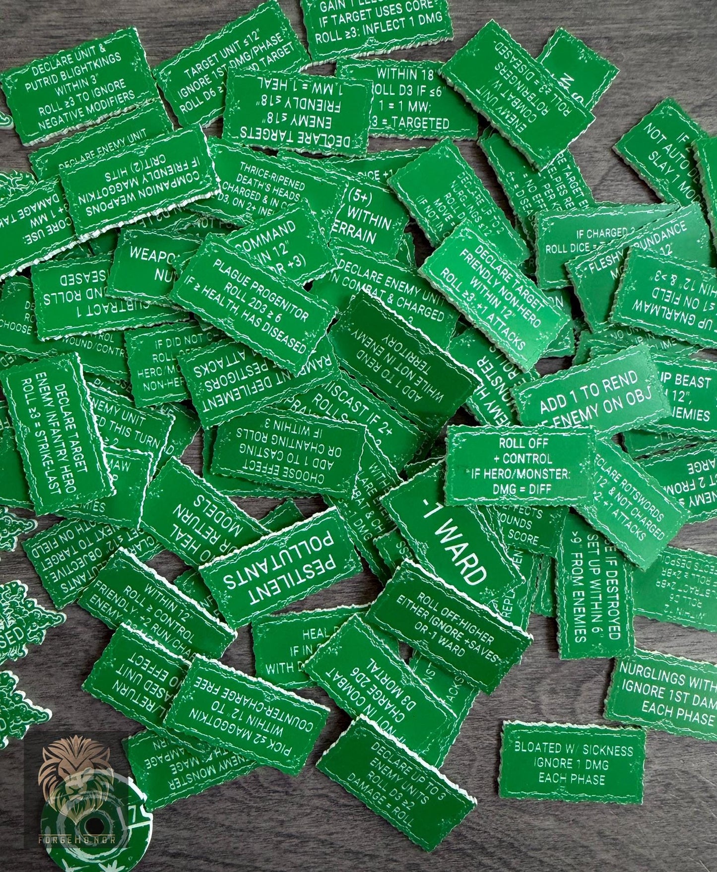 Maggotkin of Nurgle 106 piece Age of Sigmar army reminder token set - product photo 5