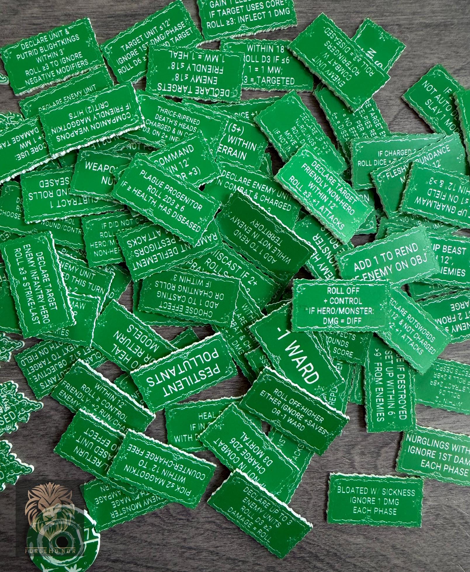 Maggotkin of Nurgle 106 piece Age of Sigmar army reminder token set - product photo 5