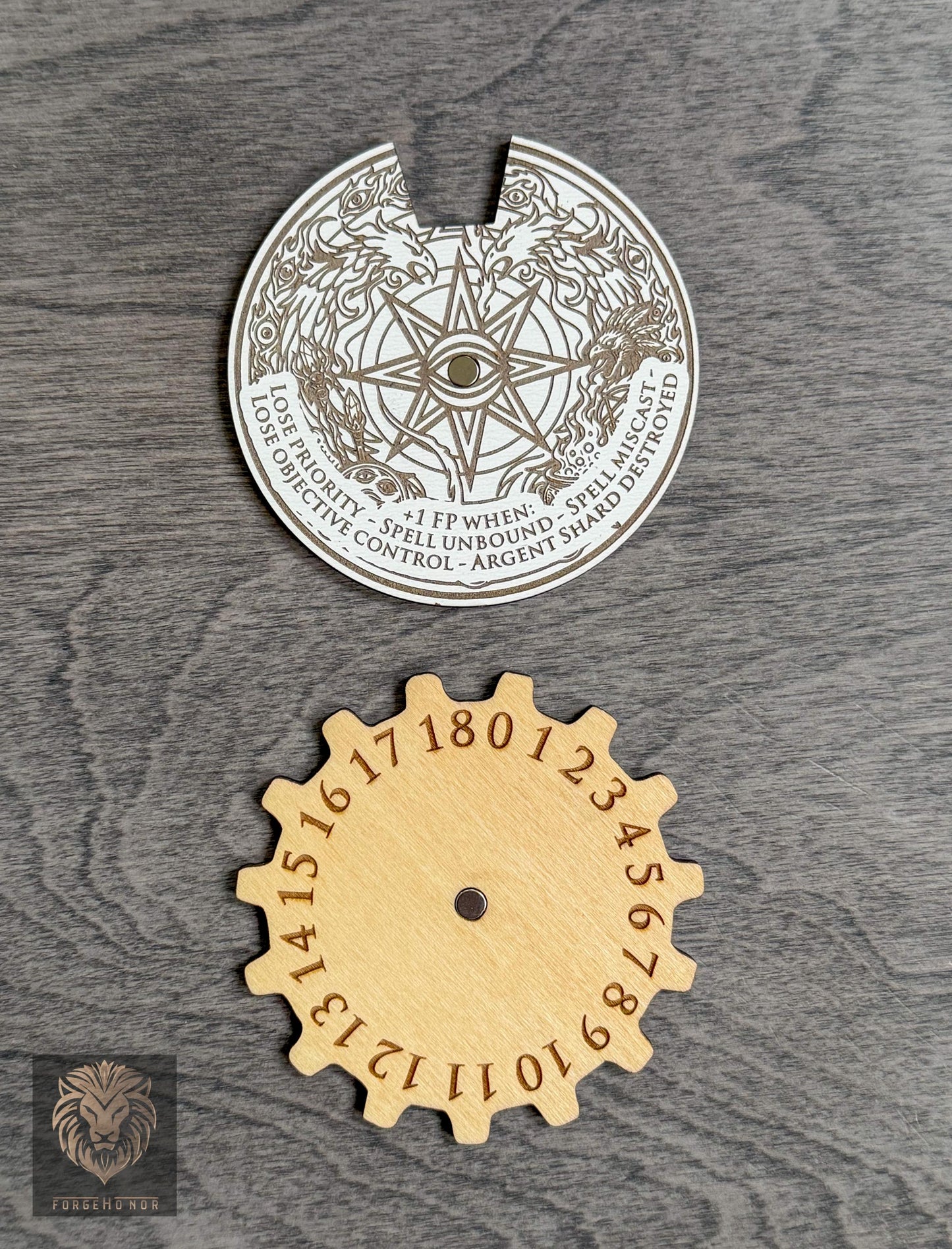 Tzeentch Fate Point Tracker | Magnetic Dial Counter 0-18 for Age of Sigmar