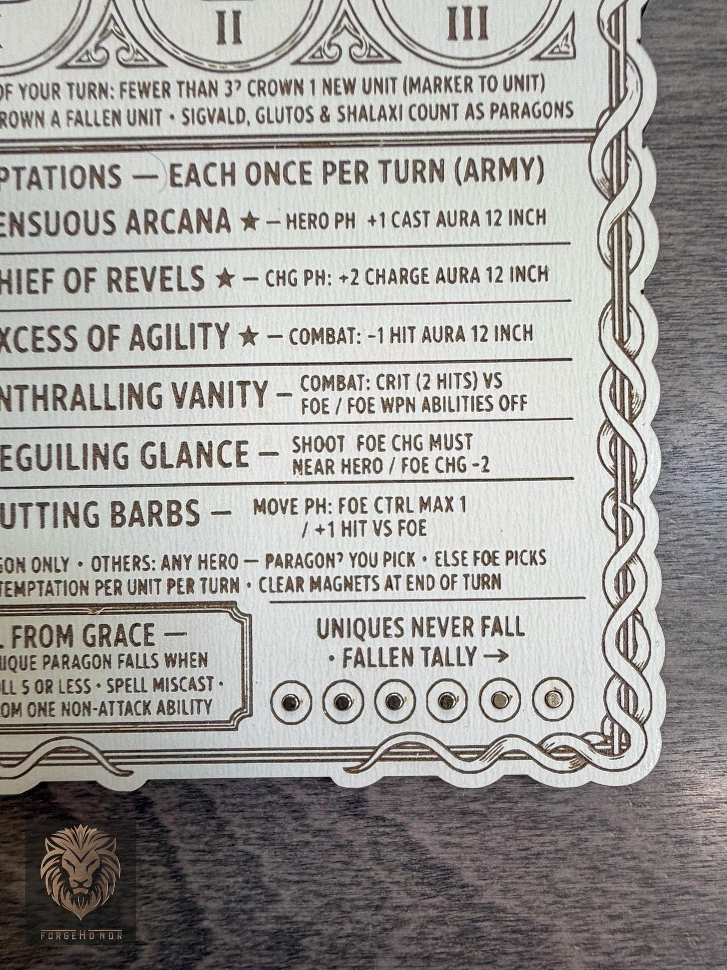 Slaanesh Paragon Tracker "Court of the Paragons"