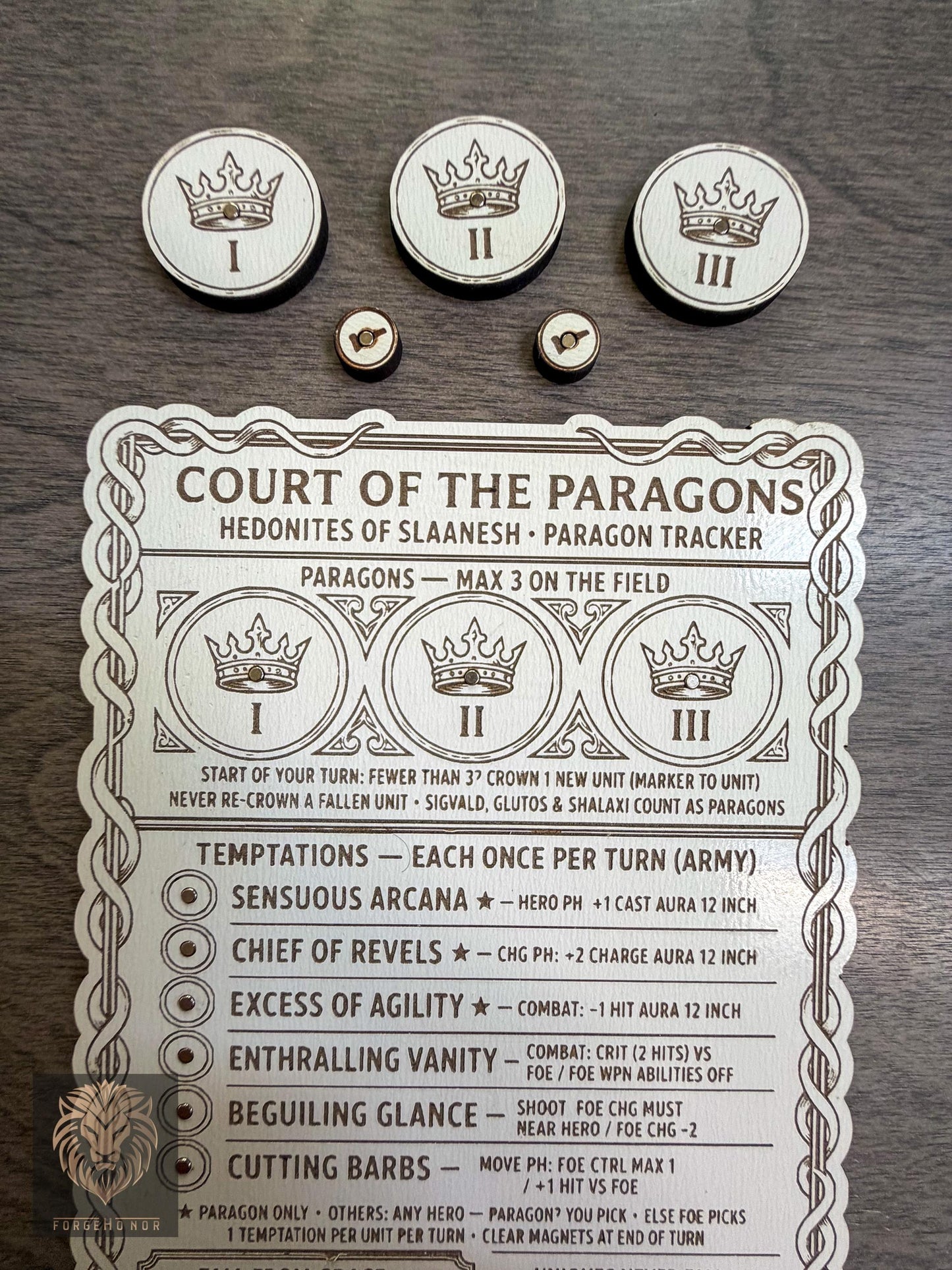 Slaanesh Paragon Tracker "Court of the Paragons"