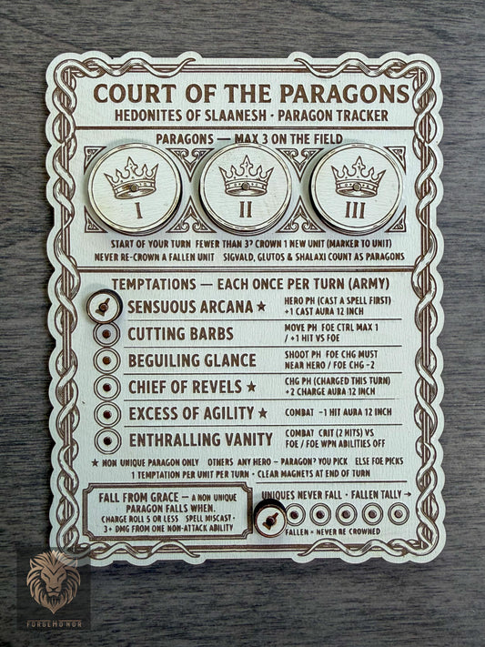 Slaanesh Paragon Tracker "Court of the Paragons"