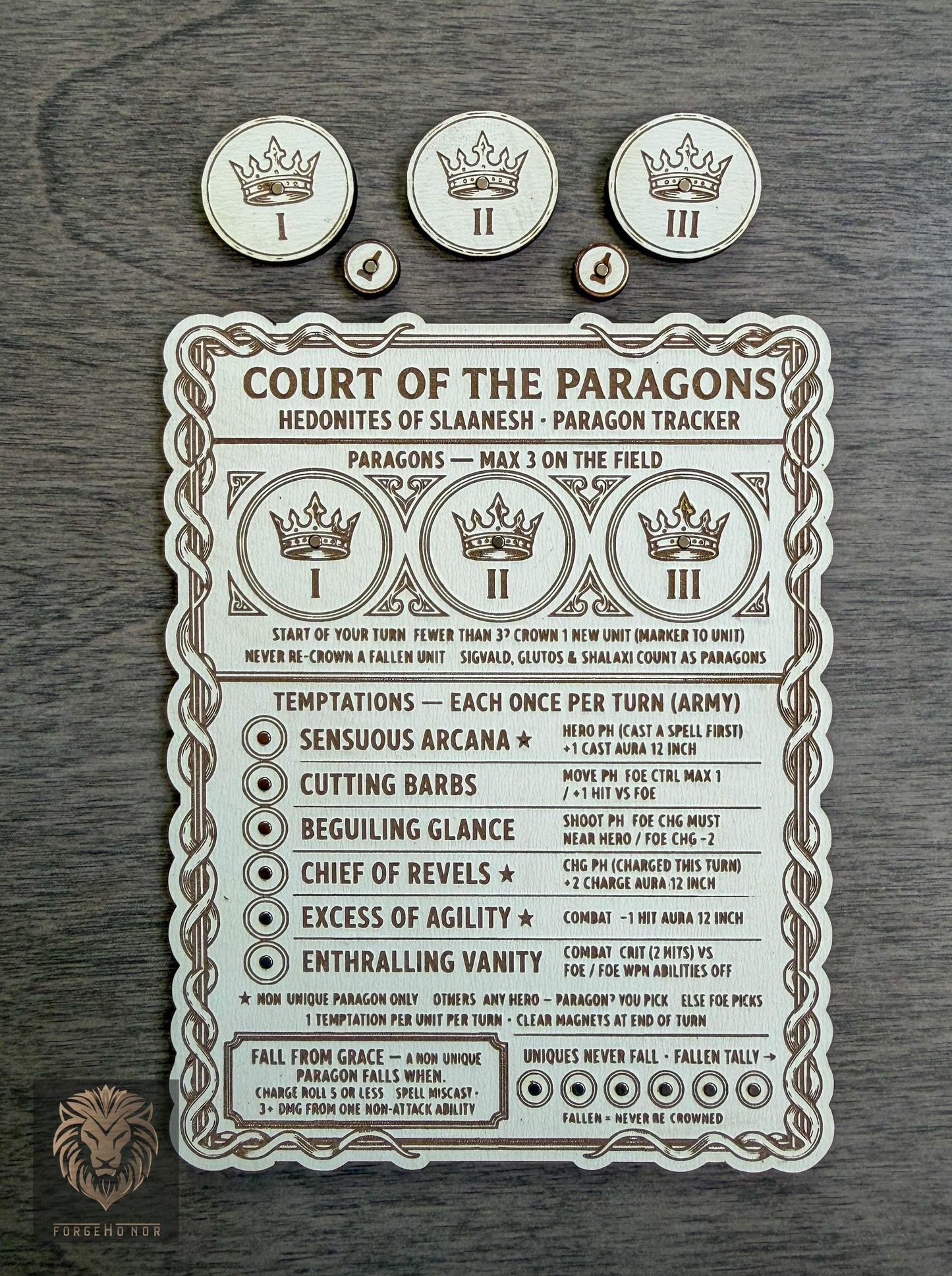 Slaanesh Paragon Tracker "Court of the Paragons"