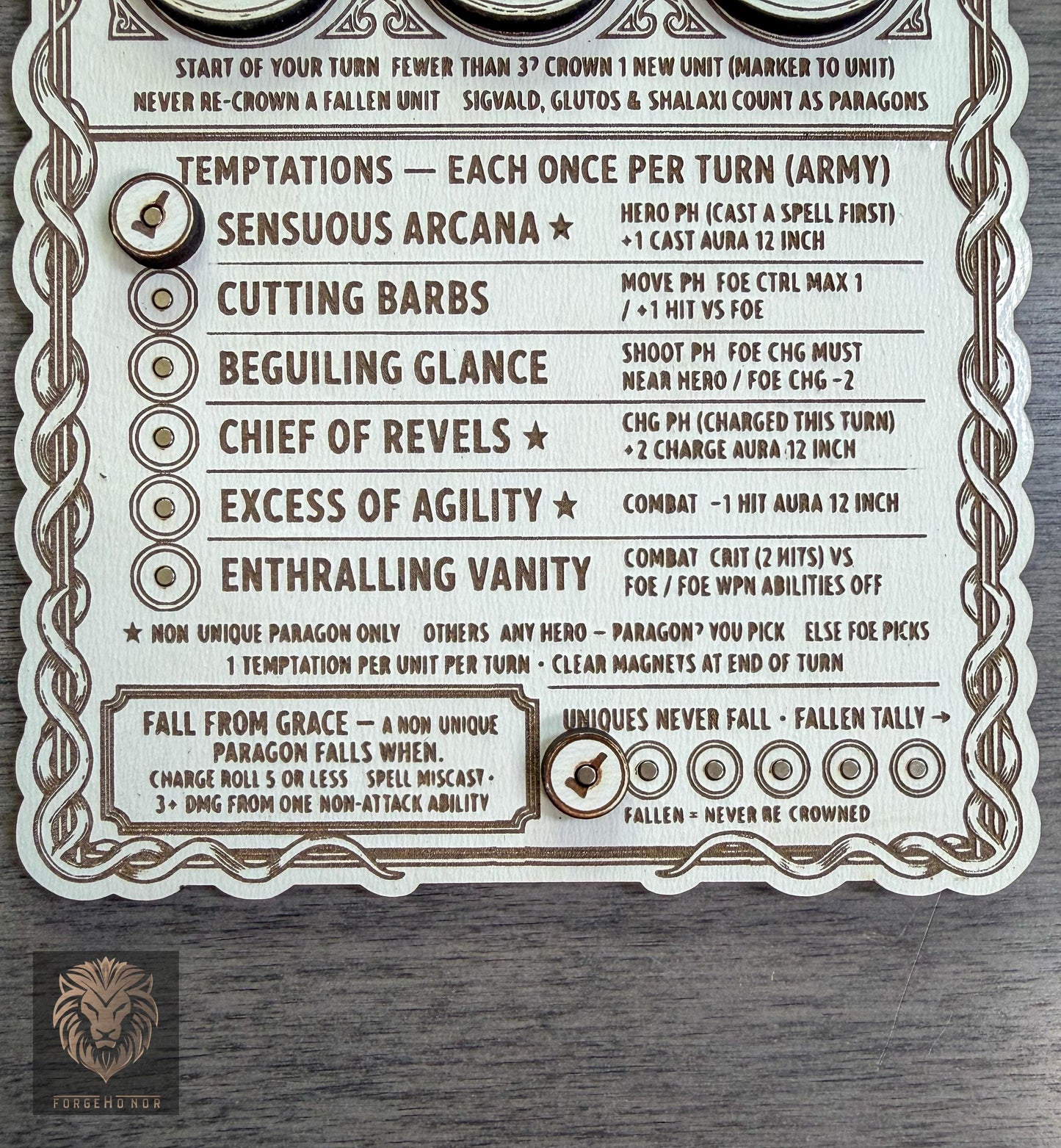 Slaanesh Paragon Tracker "Court of the Paragons"