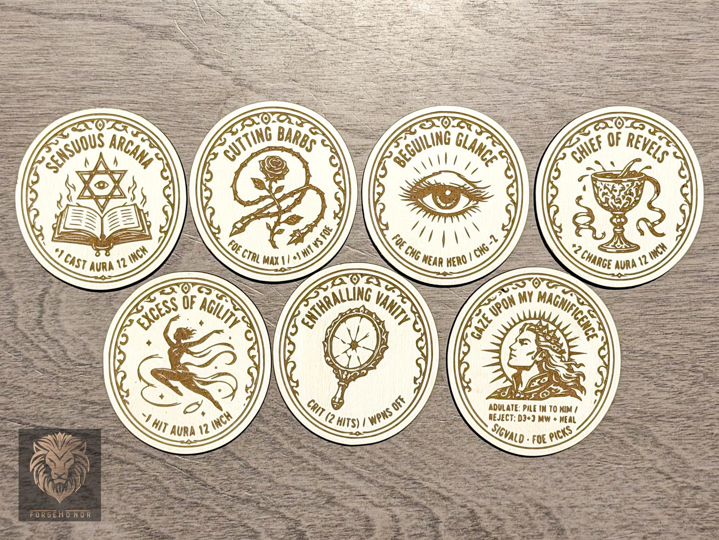 Slaanesh Temptation Tokens