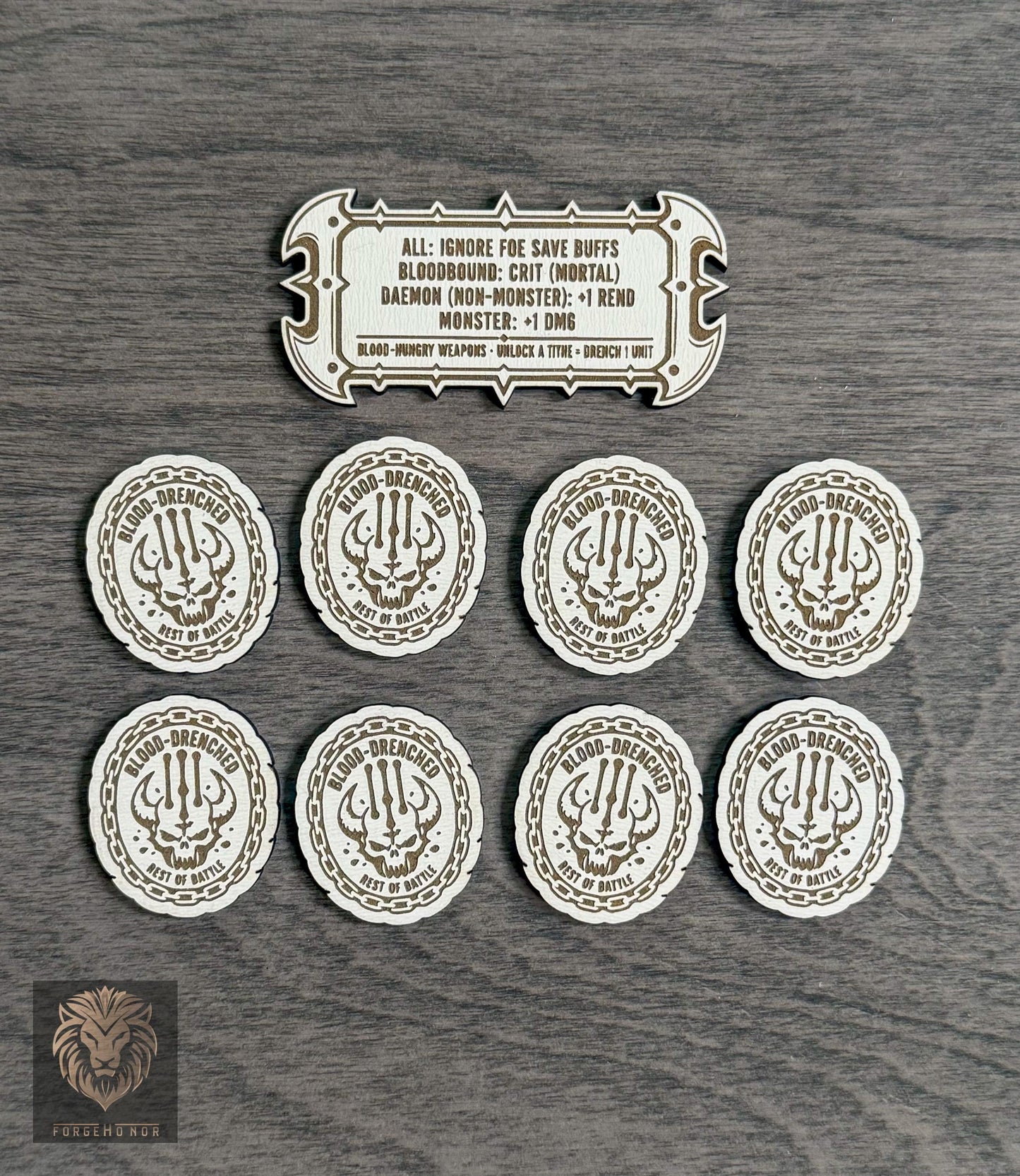 Khorne Blood-Drenched Weapon Tokens