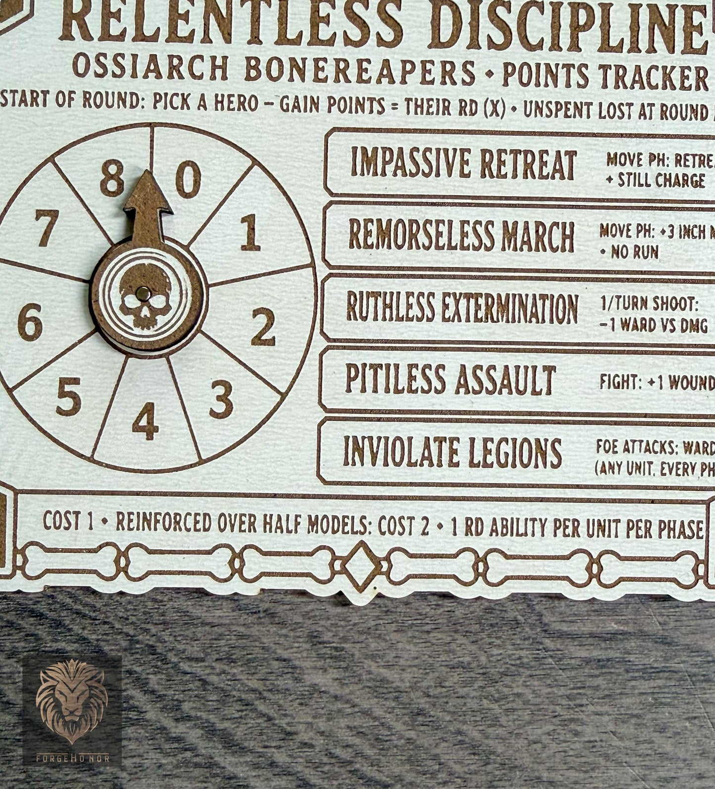 Ossiarch Bonereapers Relentless Discipline Tracker
