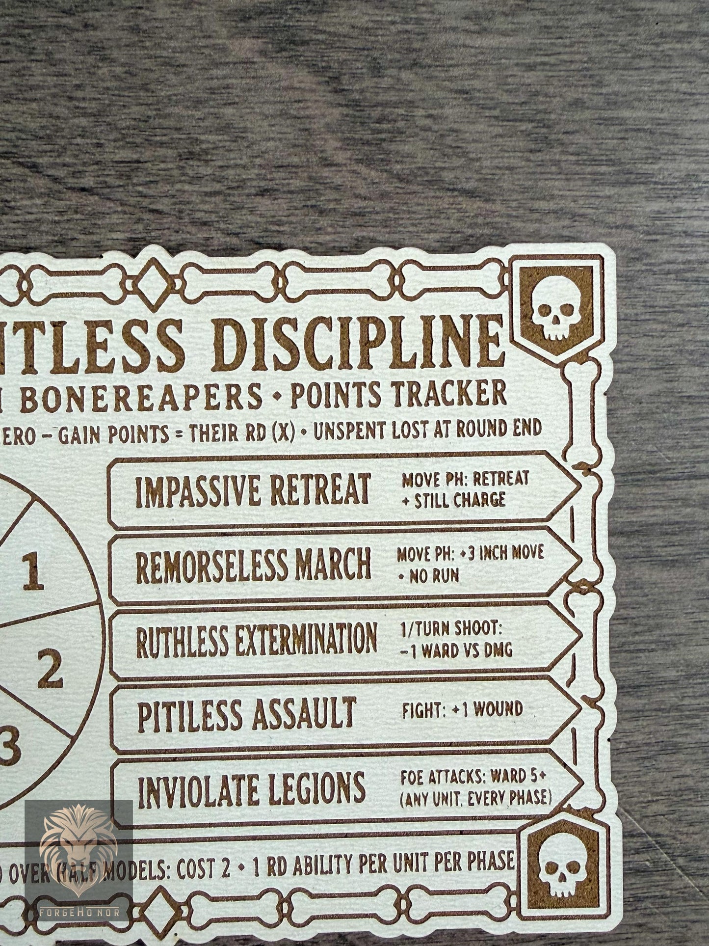Ossiarch Bonereapers Relentless Discipline Tracker