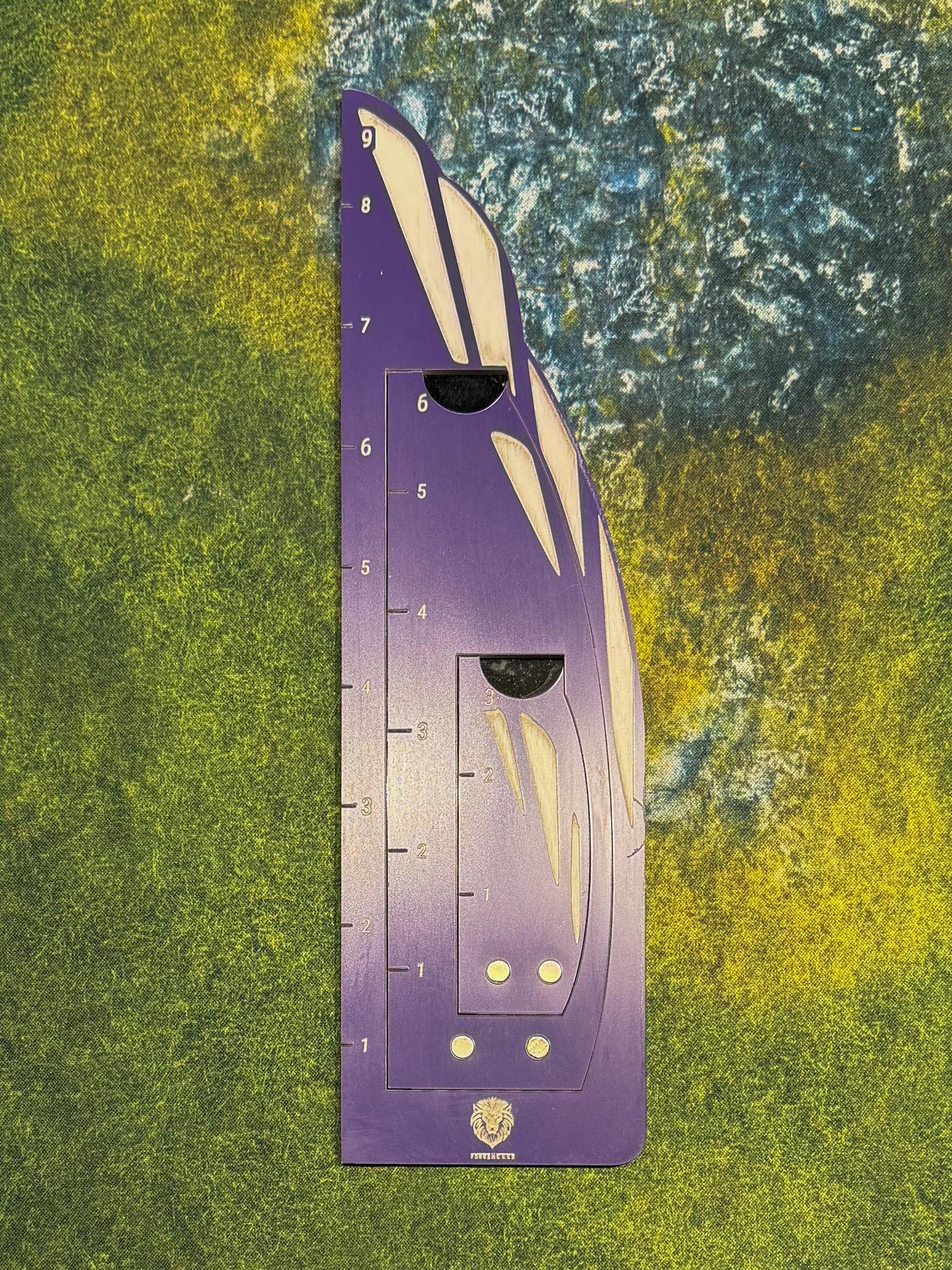 Magnetic Acrylic Wargaming Movement Gauge, 9–6–3 Inch Nesting Tabletop Ruler | Wingmark 963