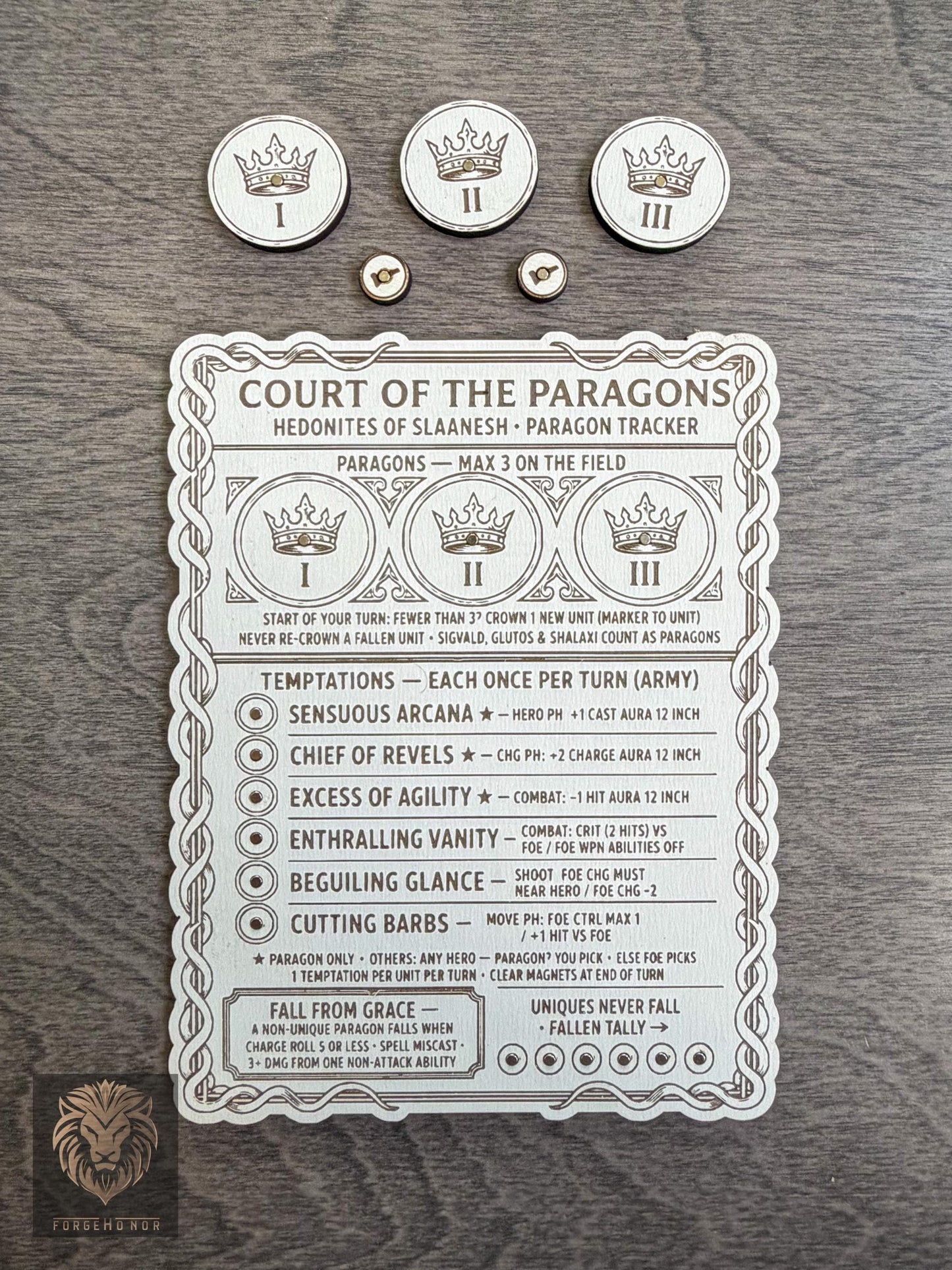 Slaanesh Paragon Tracker "Court of the Paragons"