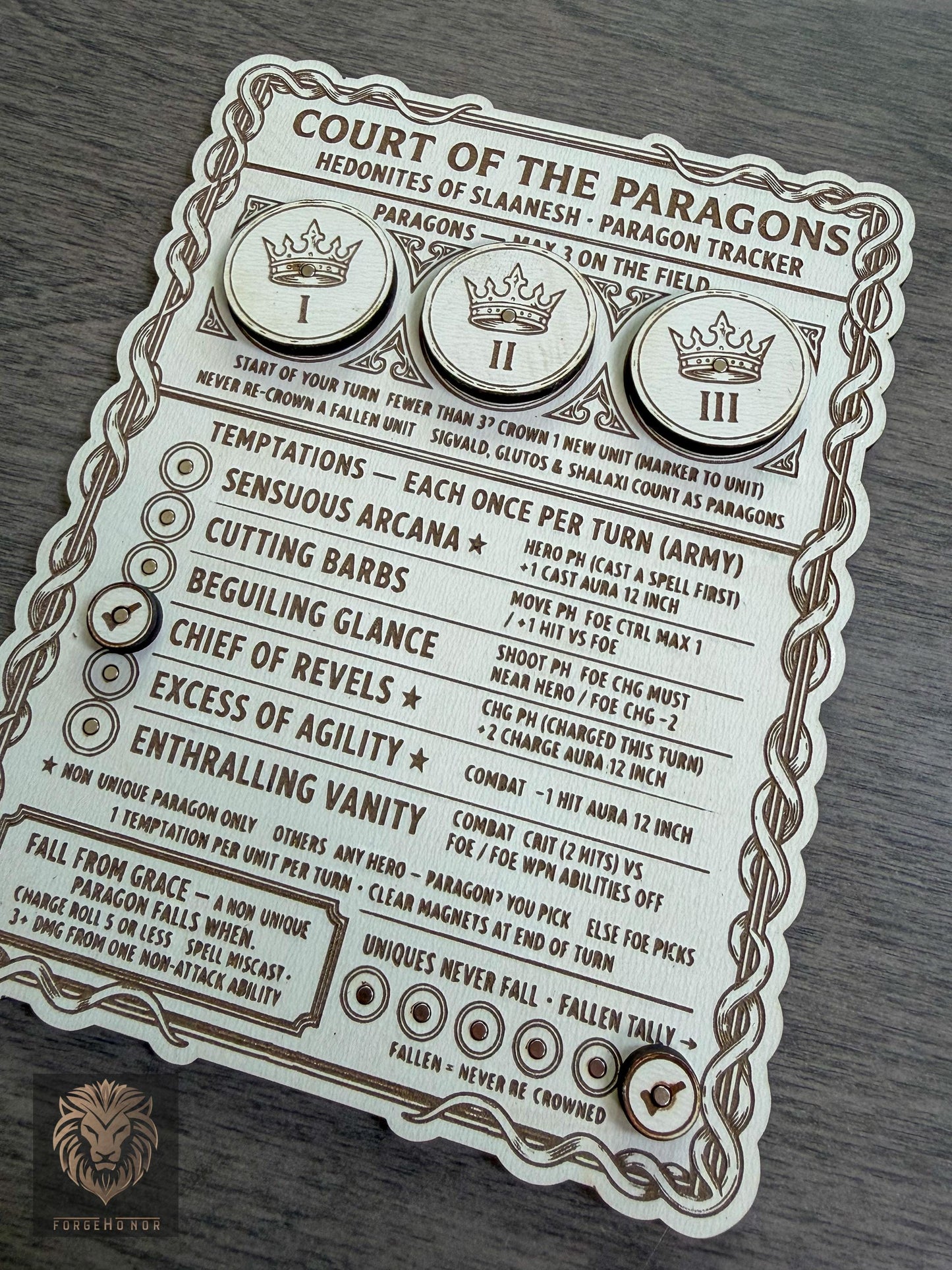 Slaanesh Paragon Tracker "Court of the Paragons"