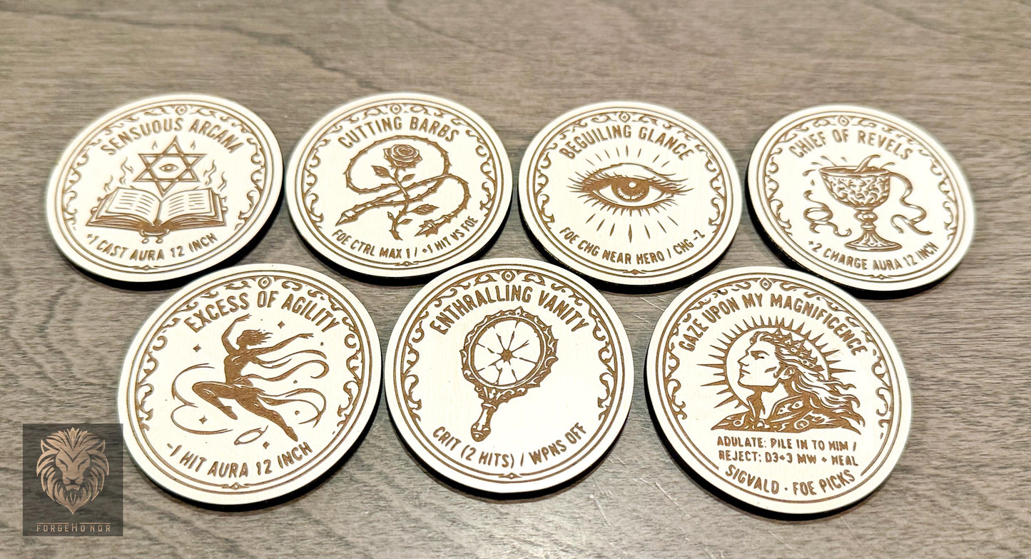 Slaanesh Temptation Tokens