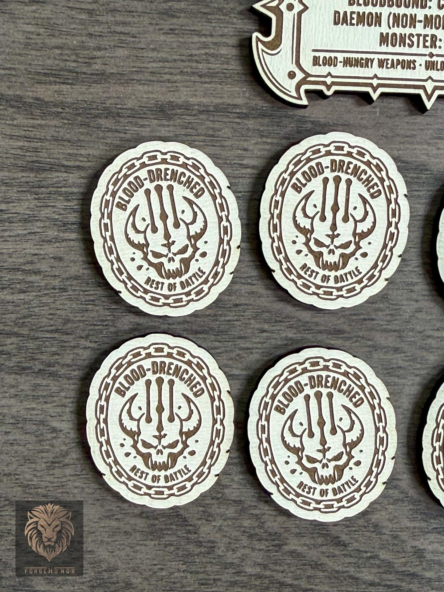 Khorne Blood-Drenched Weapon Tokens
