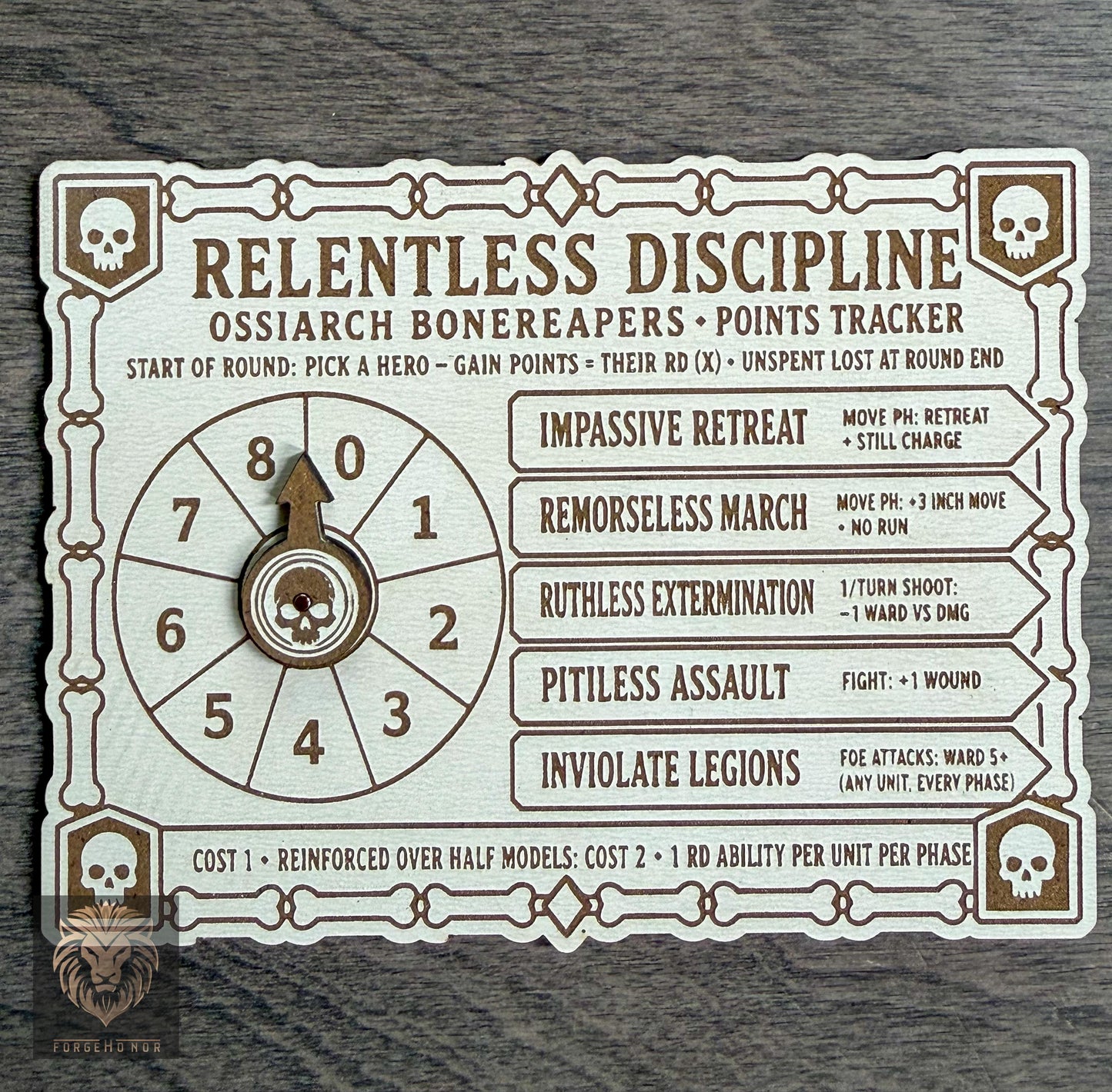 Ossiarch Bonereapers Relentless Discipline Tracker