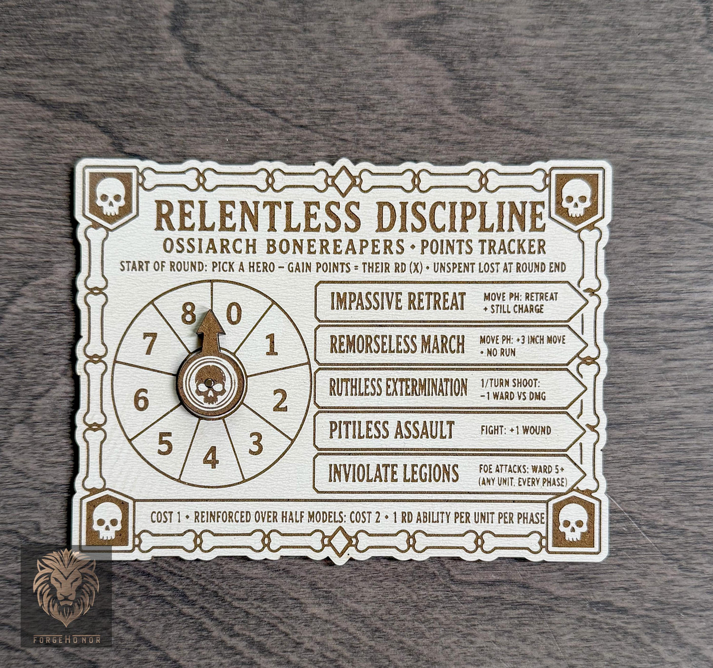 Ossiarch Bonereapers Relentless Discipline Tracker