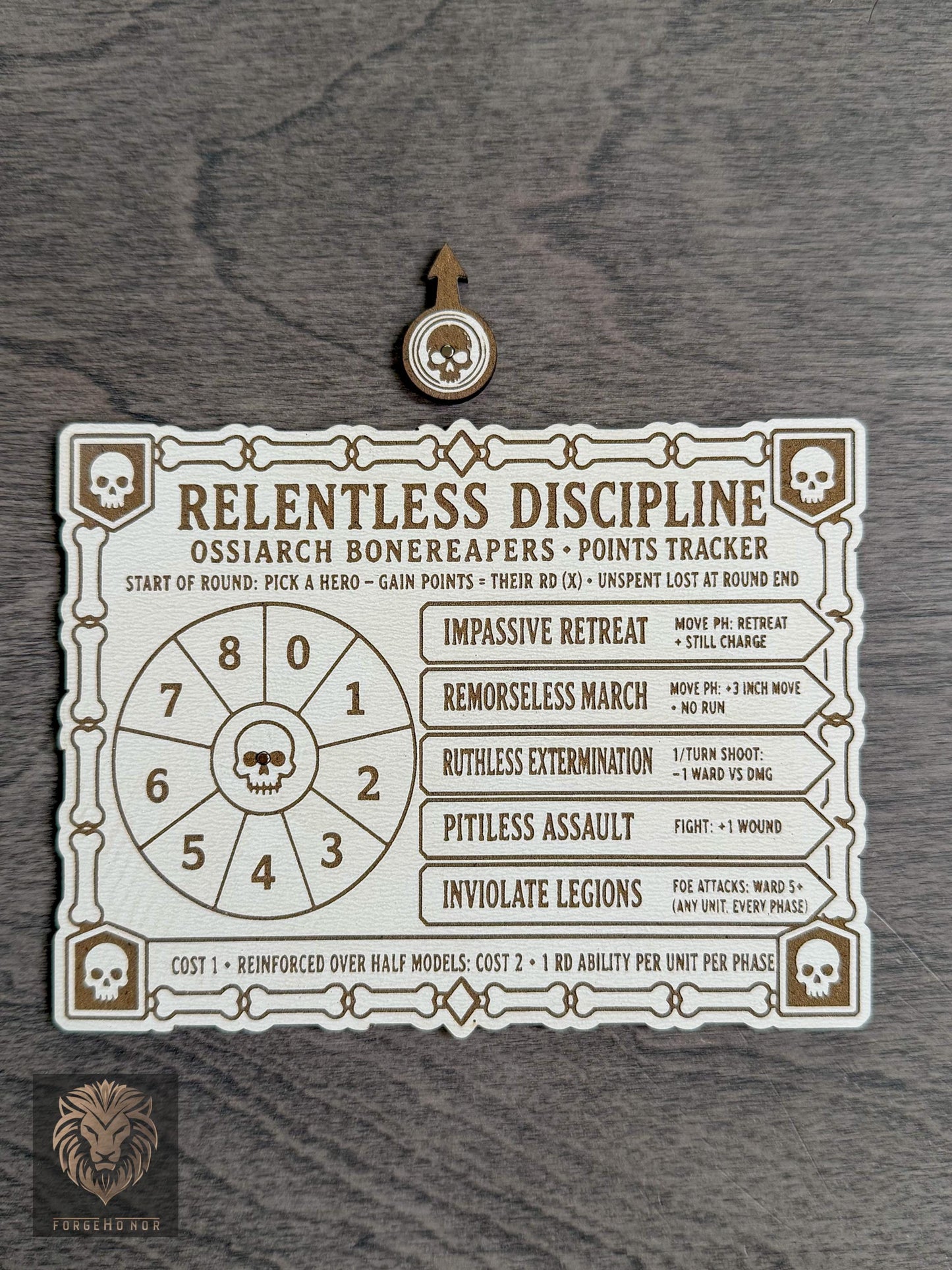 Ossiarch Bonereapers Relentless Discipline Tracker