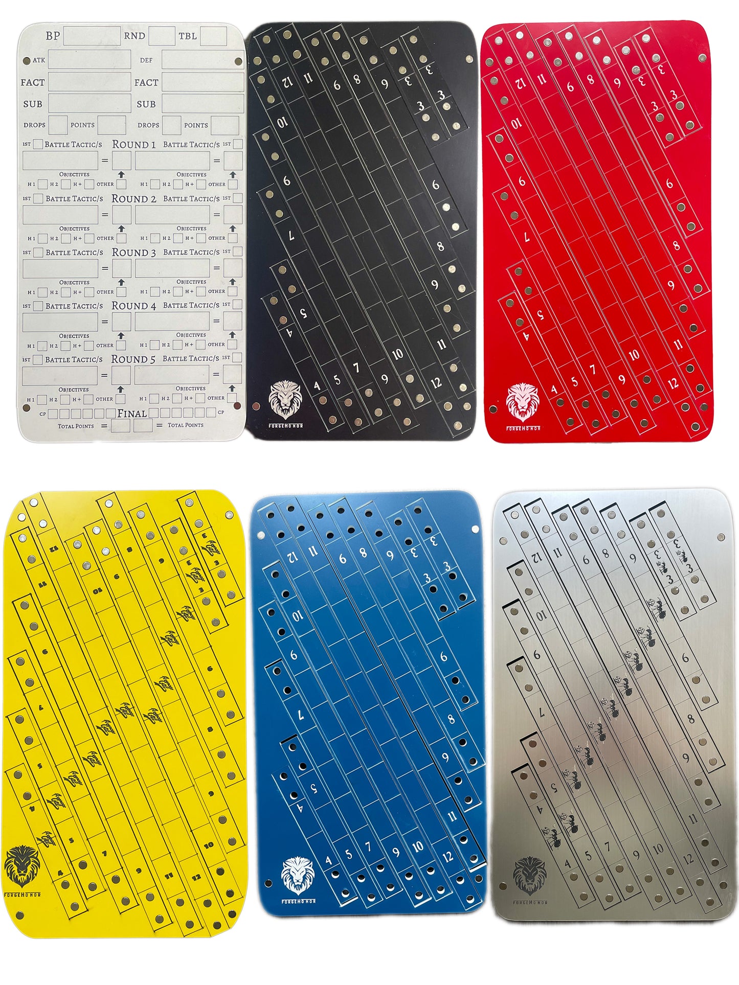 Laser-Cut Tabletop Wargaming Measuring Gauges – 14 pc Tabletop Gaming & Miniature Wargaming Tool | Age of Sigmar and Warhammer 40K Accessory